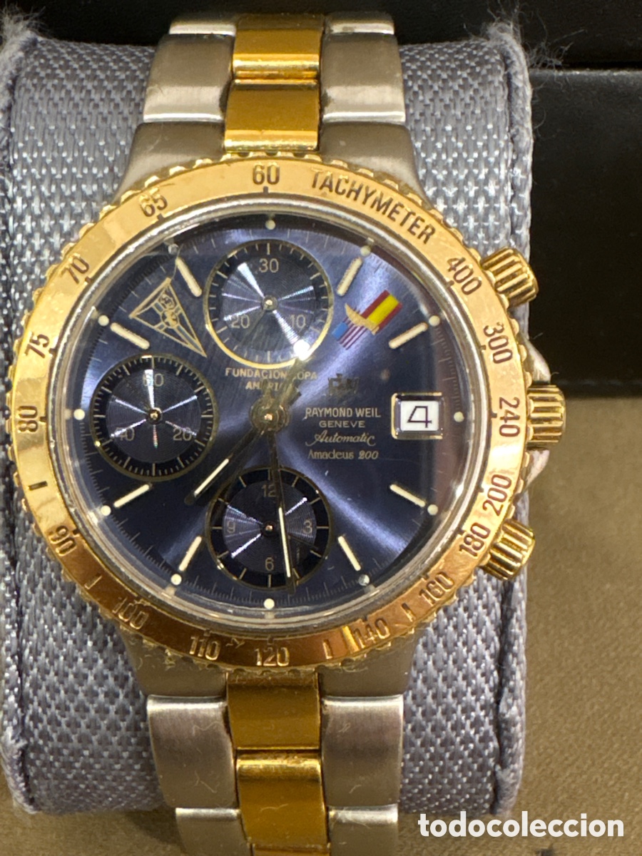 Relojes autom&aacute;ticos: RAYMOND WEIL AMADEUS,VERSI&Oacute;N COPA AM&Eacute;RICA,AUTOM&Aacute;TICO CRON&Oacute;GRAFO *FUNCIONA*ORIGINAL*ver fotos*,38mm