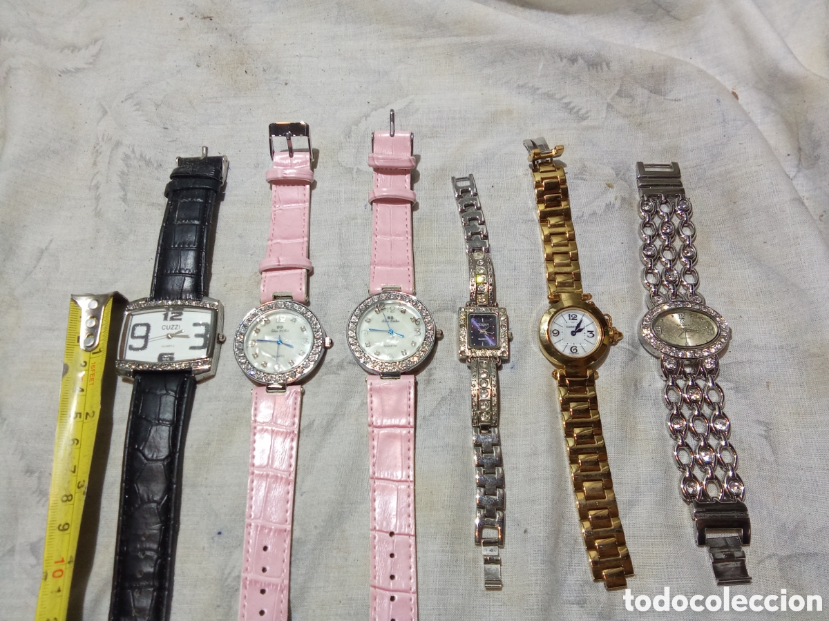 Relojes autom&aacute;ticos: LOTE DE 6 RELOJES DE PULSERA - Foto 4