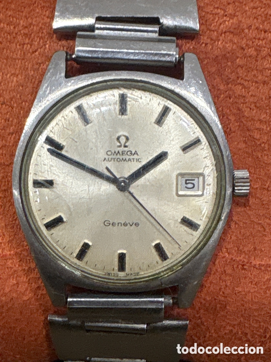 Relojes autom&aacute;ticos: Antiguo reloj OMEGA,autom&aacute;tico MODELO GENEVE,34MM sin contar corona*FUNCIONA*