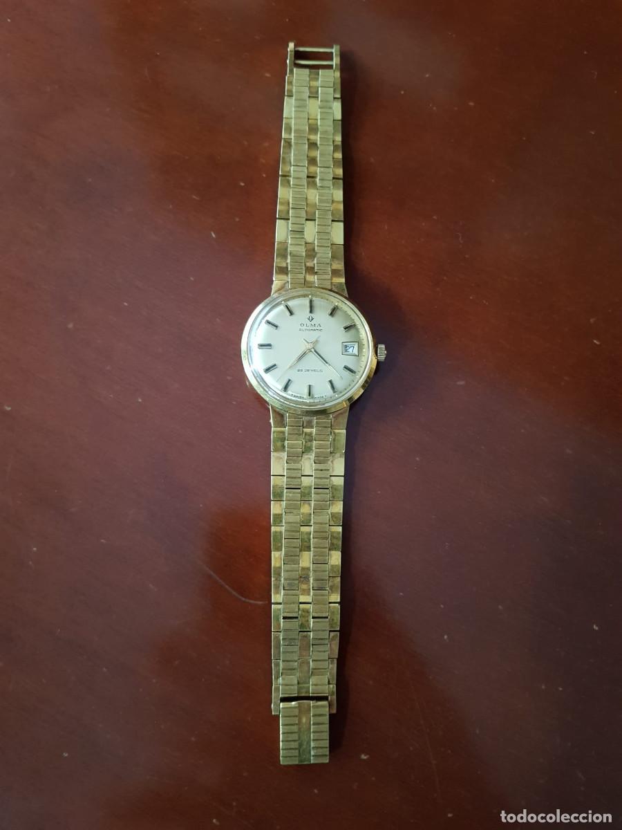 Relojes autom&aacute;ticos: RELOJ OLMA AUTOMATIC-SUIZO-PLAQUE G10-CHAPADO EN ORO-FUNCIONA