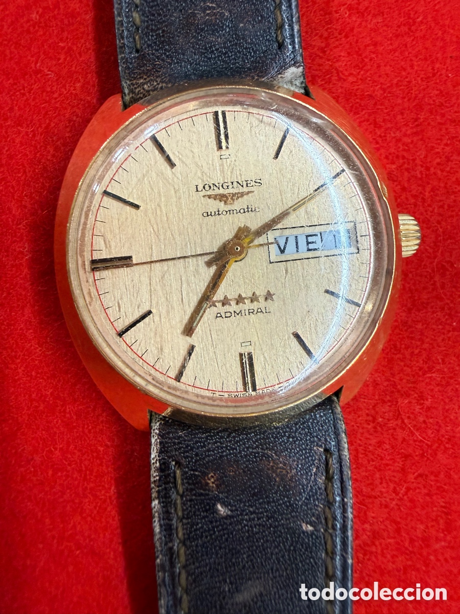 Relojes autom&aacute;ticos: Longines Admiral autom&aacute;tico vintage day-date oro - Foto 2