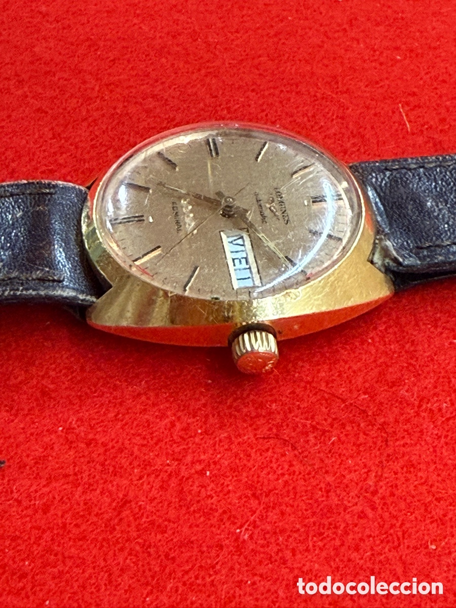 Relojes autom&aacute;ticos: Longines Admiral autom&aacute;tico vintage day-date oro - Foto 4