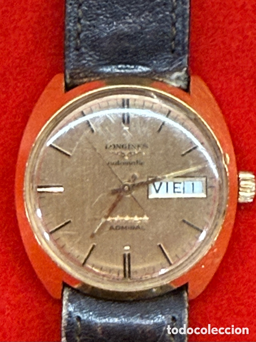 Relojes autom&aacute;ticos: Longines Admiral autom&aacute;tico vintage day-date oro - Foto 1