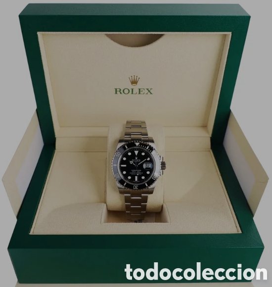 Relojes autom&aacute;ticos: Replica Decorativa Estilo Rolex Plata Negro