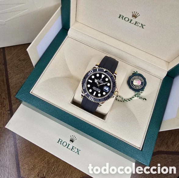 Montres automatiques: Replica Decorativa Estilo Rolex Negro Dorado