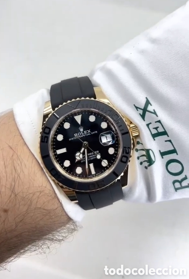 Relojes autom&aacute;ticos: Replica Decorativa Estilo Rolex Negro Dorado
