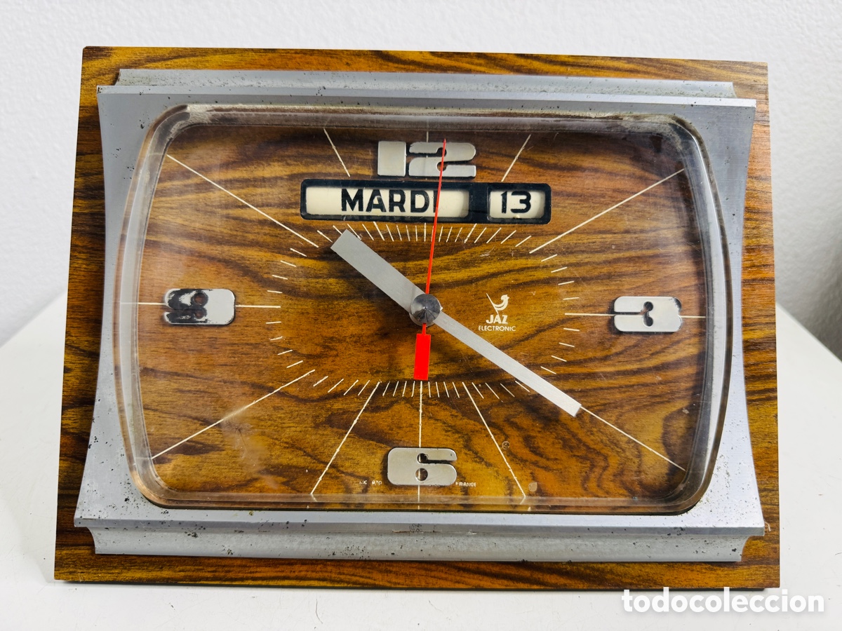 Relojes autom&aacute;ticos: Reloj Vintage Pared Jaz 1970 No Funciona