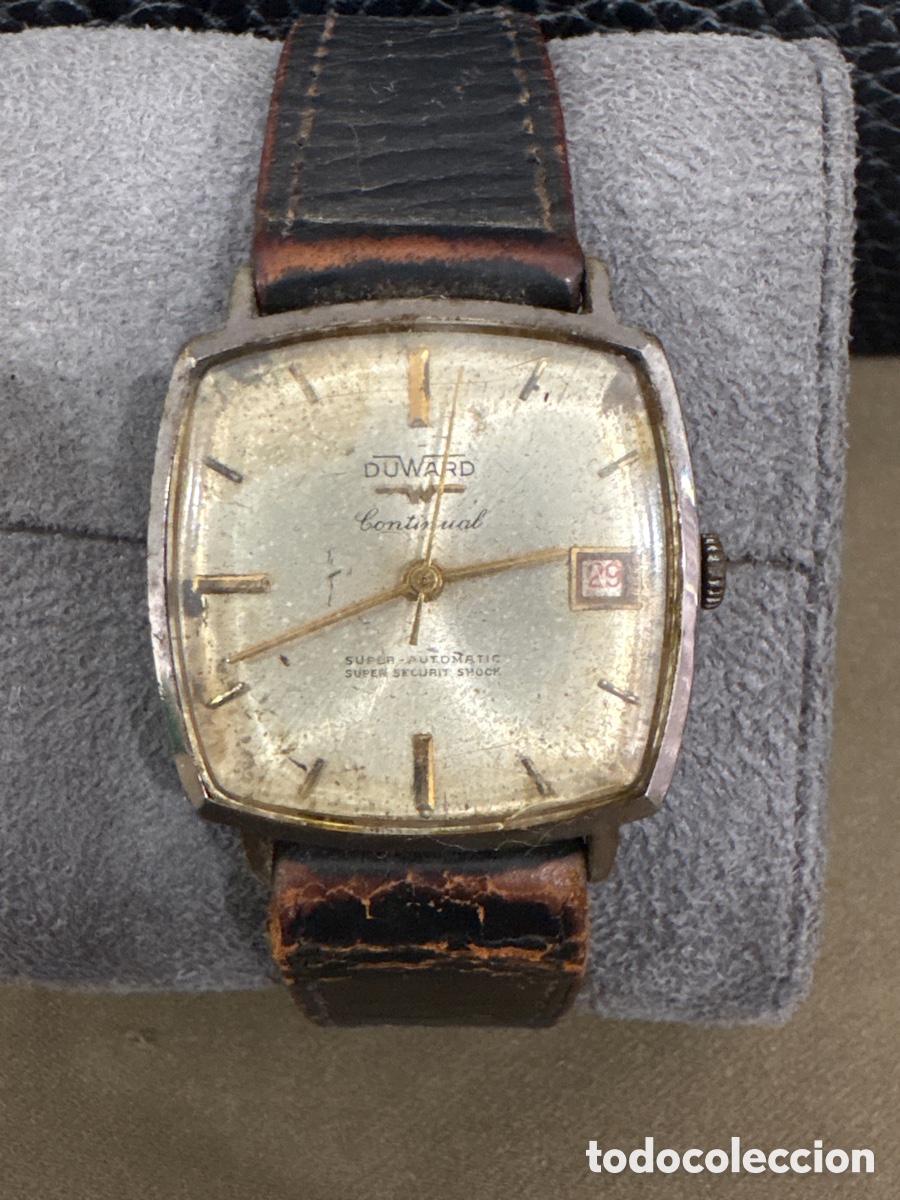 Relojes autom&aacute;ticos: Antiguo reloj autom&aacute;tico DUWARD CONTINENTAL,super automatic super security shock,32mm sin corona