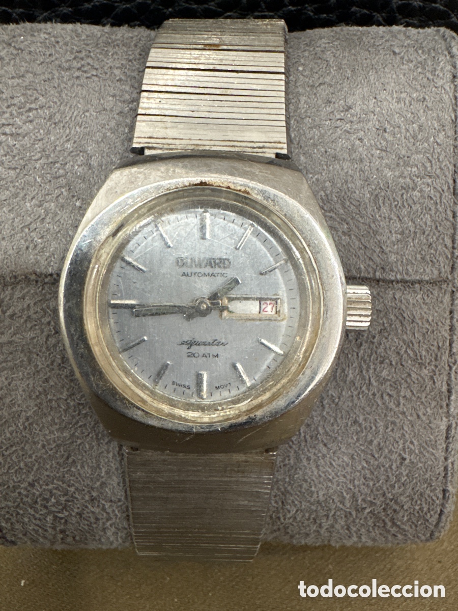Relojes autom&aacute;ticos: Antiguo reloj DUWARD AQUASTAR 20ATM,30 MM sin contar corona*no funciona*ver fotos