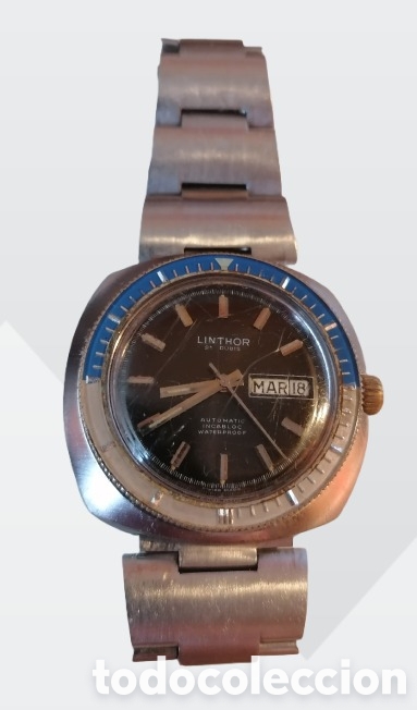 Relojes autom&aacute;ticos: Antiguo reloj autom&aacute;tico Linthor - Automatic Incabloc Waterproof