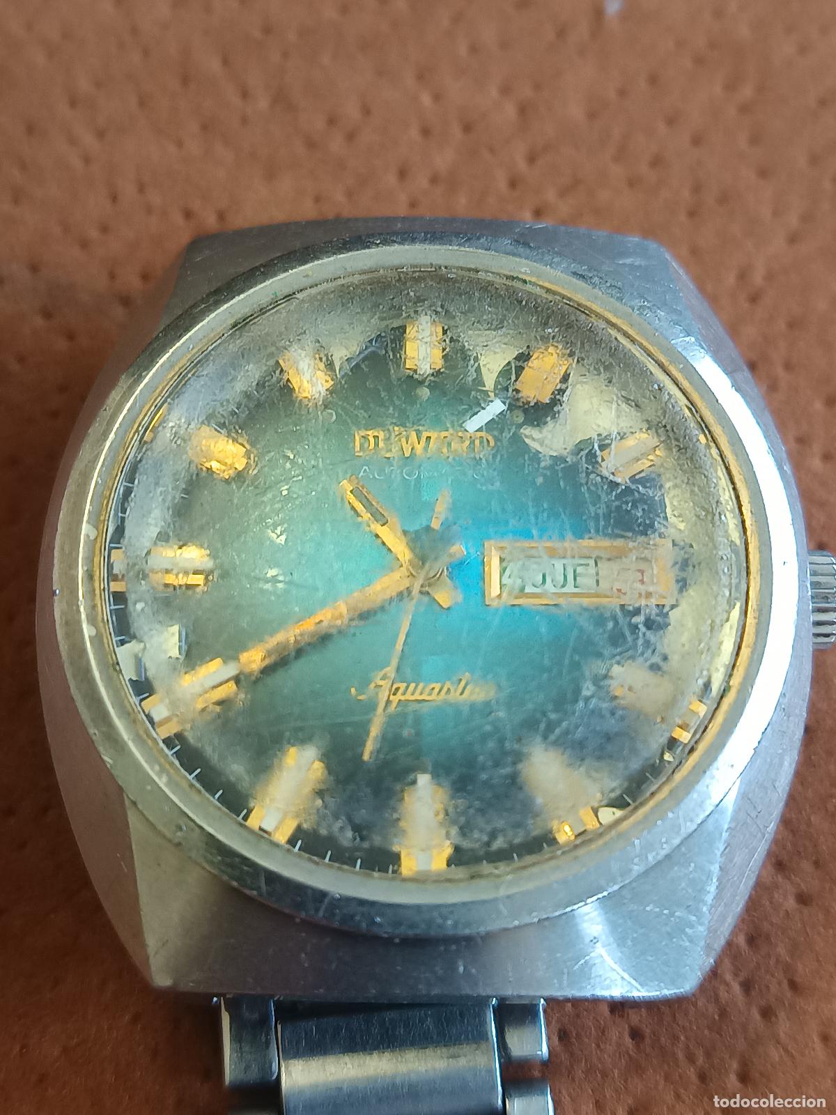 Relojes autom&aacute;ticos: RELOJ DUWARD AQUASTAR AUTOMATIC , AS 2066, 25 RUBIS SWIIS, NO FUNCIONA, MAQUINARIA EN BUEN ESTADO.