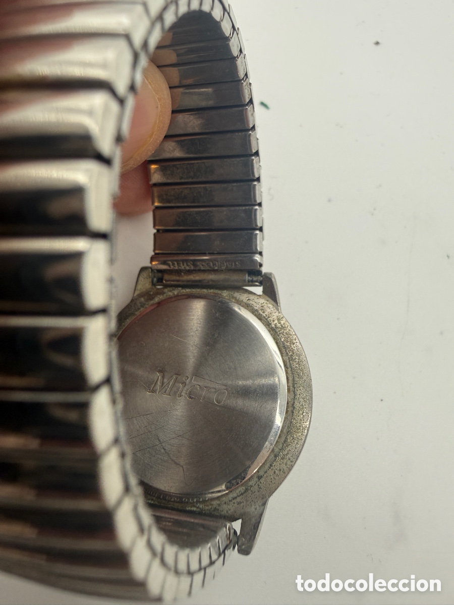 Relojes autom&aacute;ticos: Reloj vintage Micro Quartz con correa extensible - Foto 2