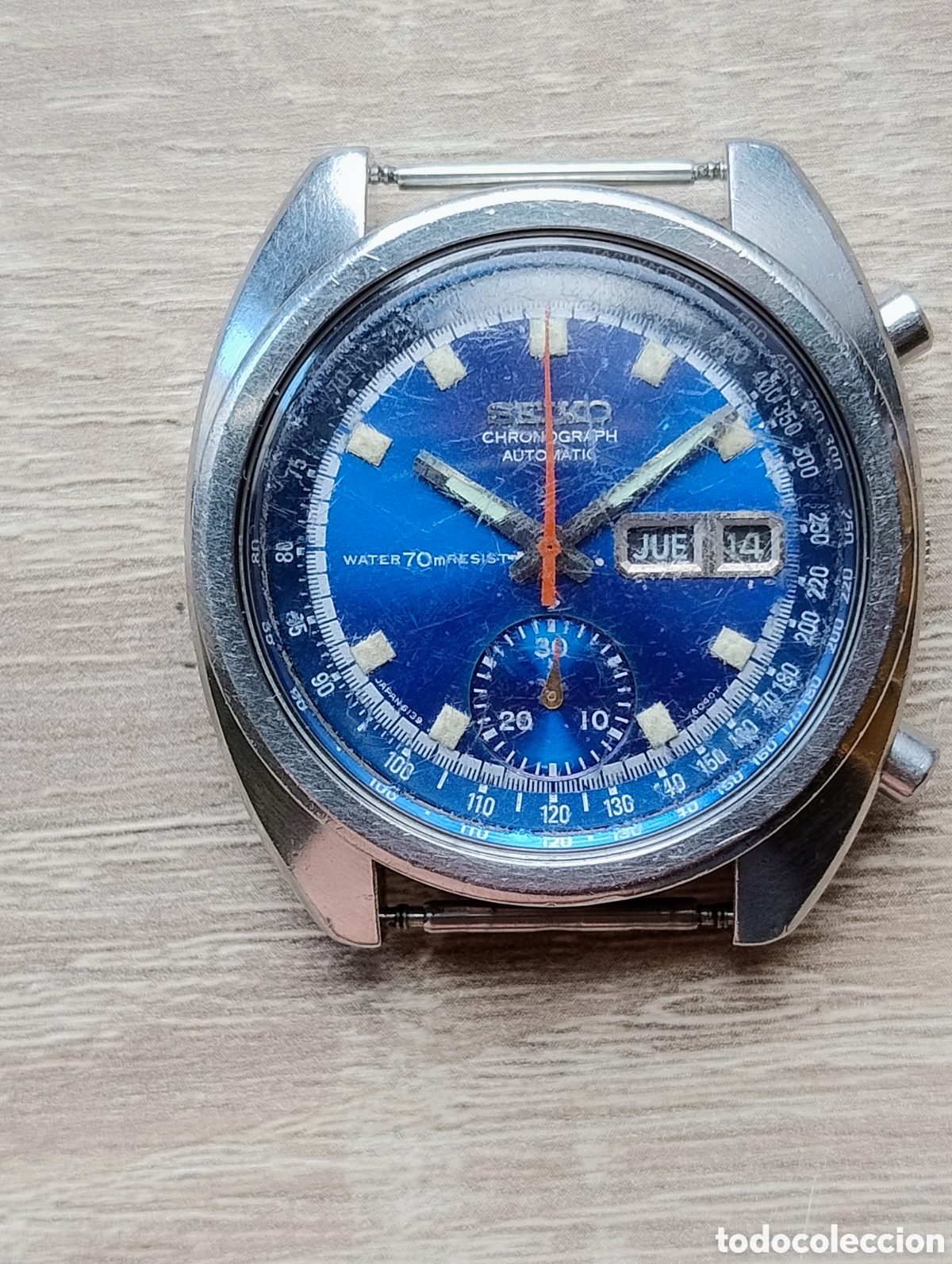 Relojes autom&aacute;ticos: Cron&oacute;grafo Seiko 6139-6012 Bruce Lee - No funciona
