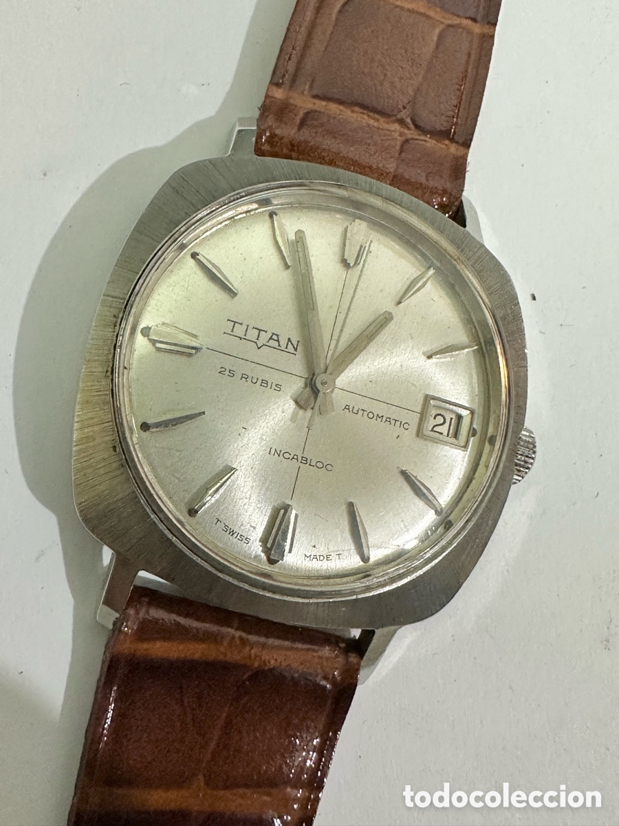 Relojes autom&aacute;ticos: Antiguo Reloj TITAN AUTOM&Aacute;TIC INCABLOC 25 JEWELS SWISS VINTAGE