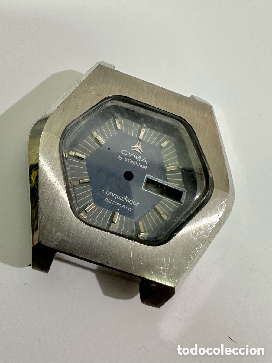 Relojes autom&aacute;ticos: Caja Carcasa CYMA by Synchron Conquistador Automatic Con Esfera Swiss Vintage Acero inoxidable