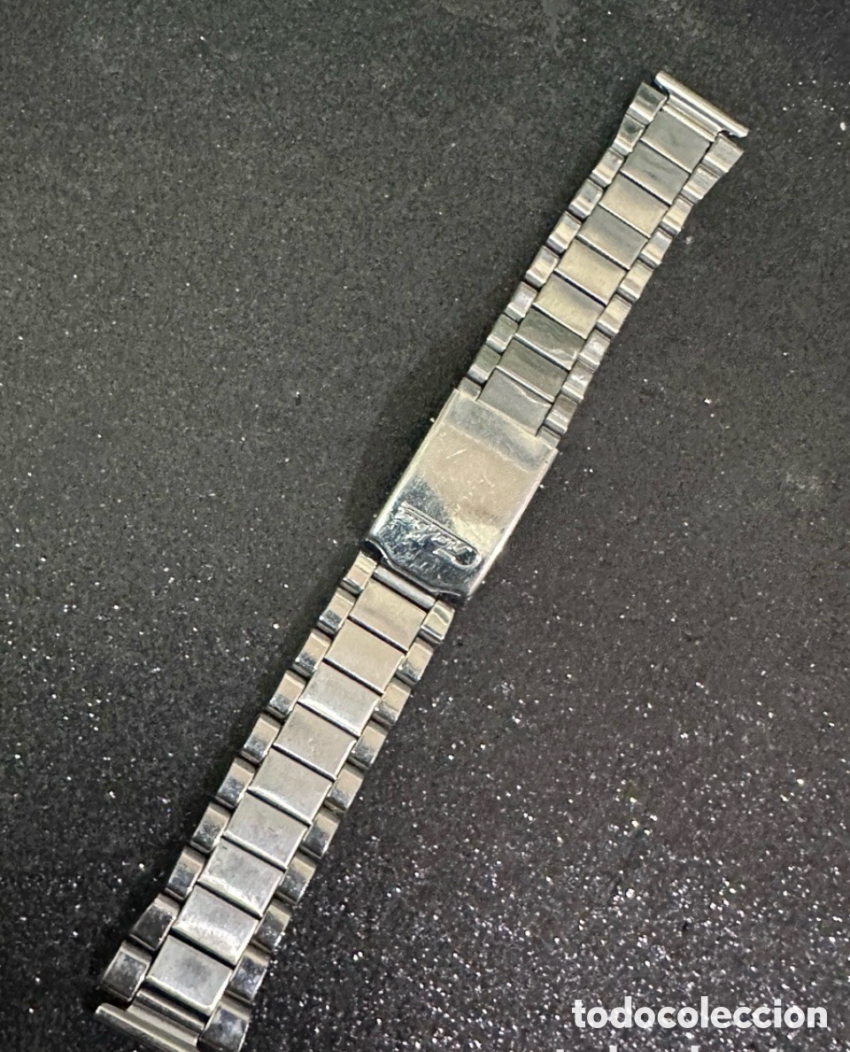 Relojes autom&aacute;ticos: Antiguo Brazalete Clara para Reloj De Pulsera 18mm STAINLESS STEEL Vintage
