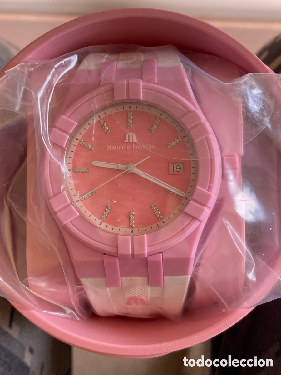 Relojes autom&aacute;ticos: Reloj Unisex Maurice Lacroix Aikon Pink Diamonds Full Set