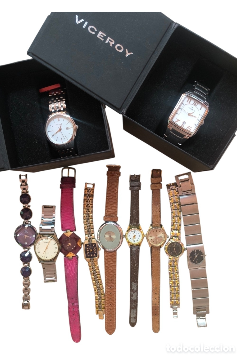 Relojes autom&aacute;ticos: Lote de 11 relojes 2 de ellos viceroy nuevos a estrenar en su caja original