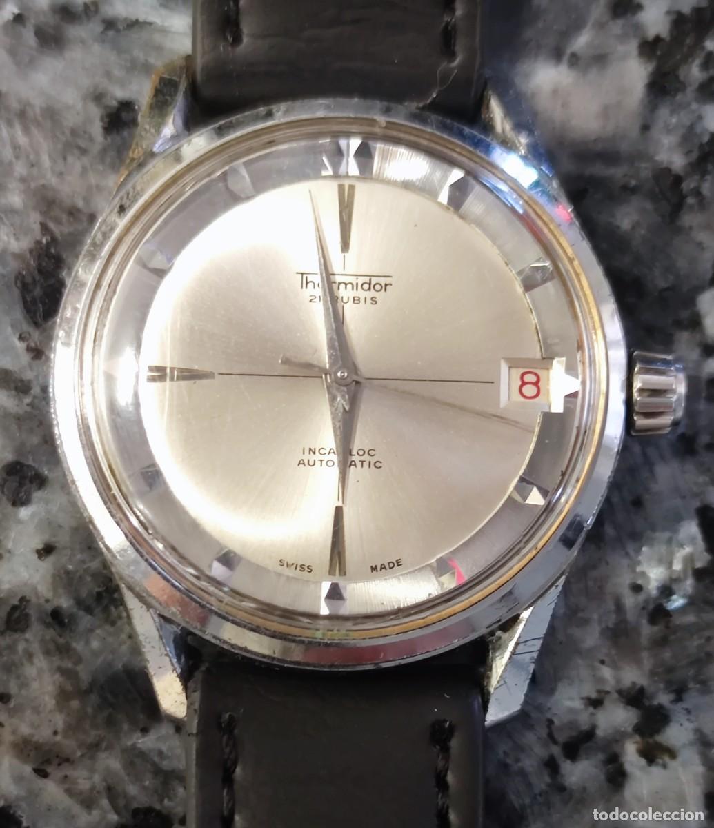 Relojes autom&aacute;ticos: Thermidor a&ntilde;os 70. Reloj vintage esfera tipo polerouter