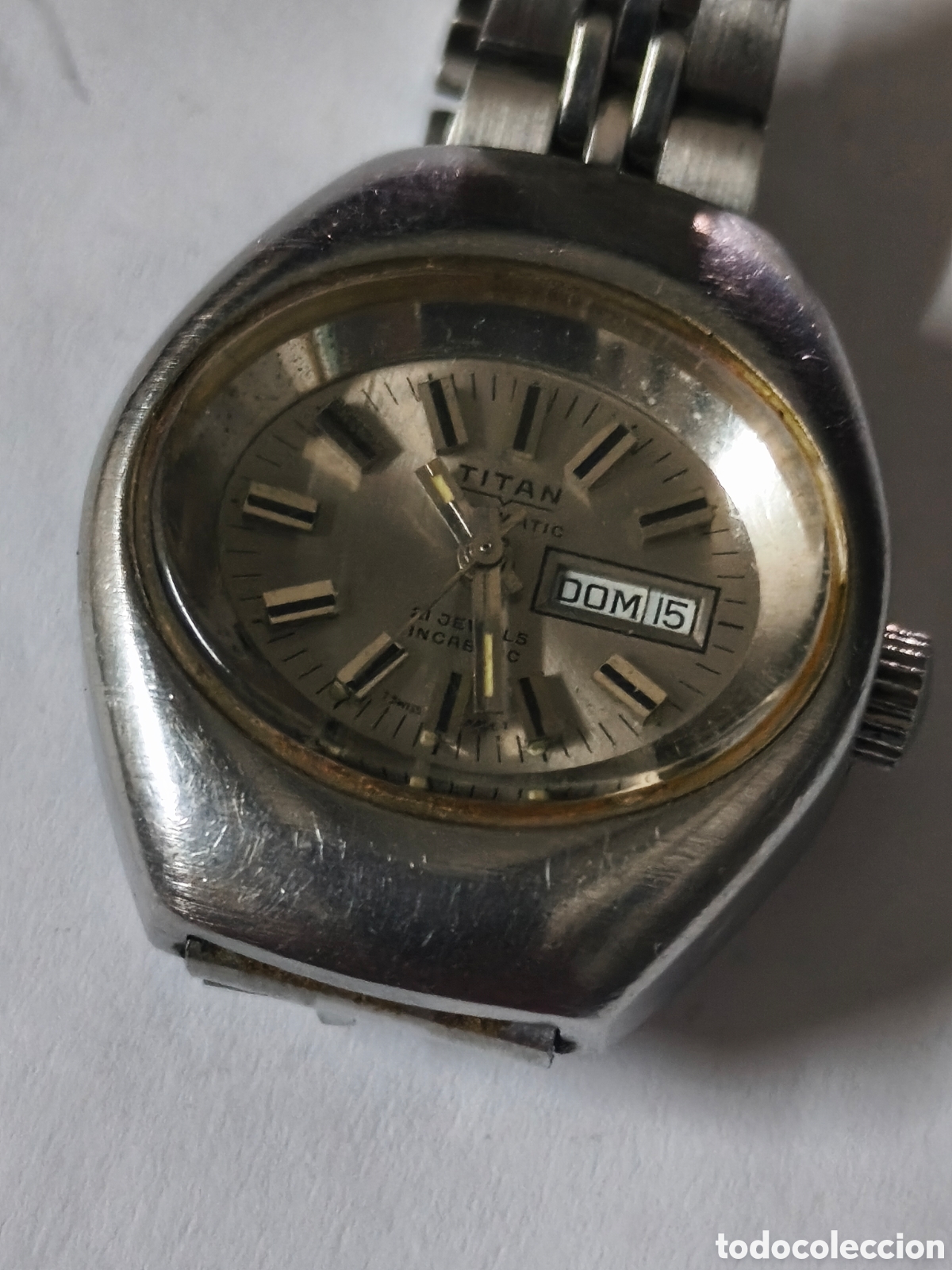 Relojes autom&aacute;ticos: RELOJ VINTAGE TITAN AUTOMATICO DE MUJER. 21 JEWELS INCABLOC FUNCIONANDO