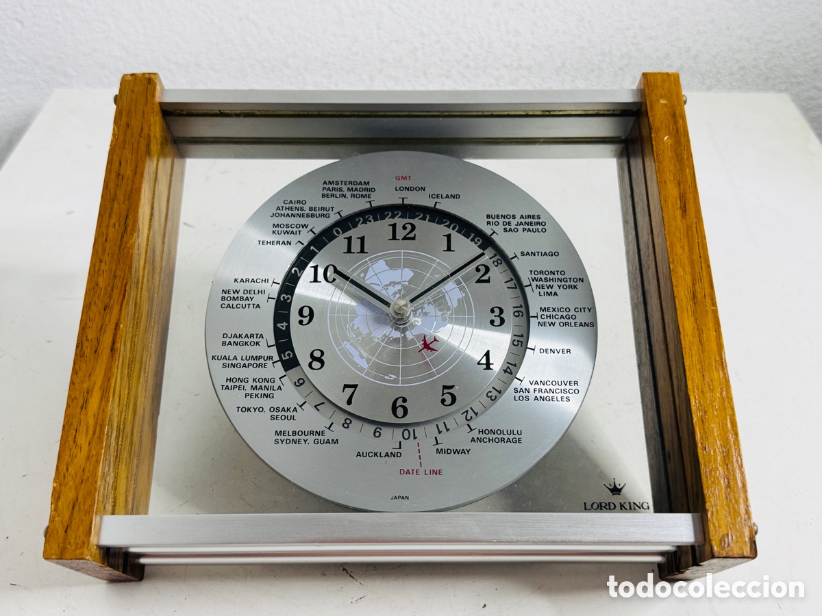 Relojes autom&aacute;ticos: Lord King Quartz World Clock No Funciona - Foto 2