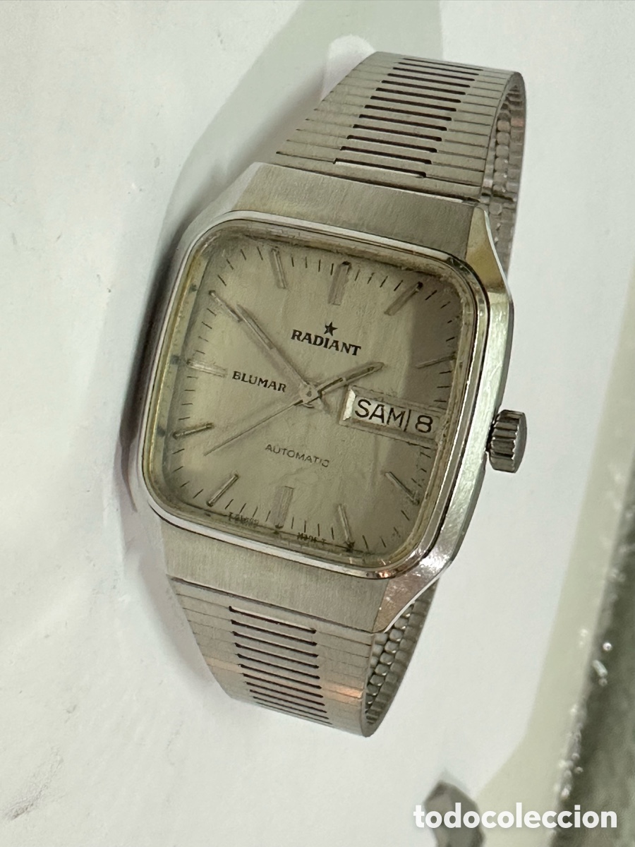 Relojes autom&aacute;ticos: Antiguo Reloj RADIANT BLUMAR AUTOM&Aacute;TIC INCABLOC SWISS VINTAGE ACERO INOXIDABLE