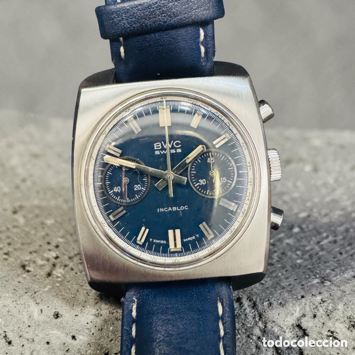 Relojes autom&aacute;ticos: BWC caballero correa azul - Foto 2