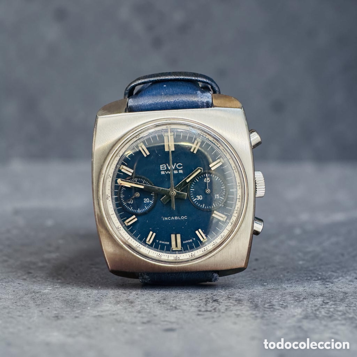 Relojes autom&aacute;ticos: BWC caballero correa azul - Foto 1