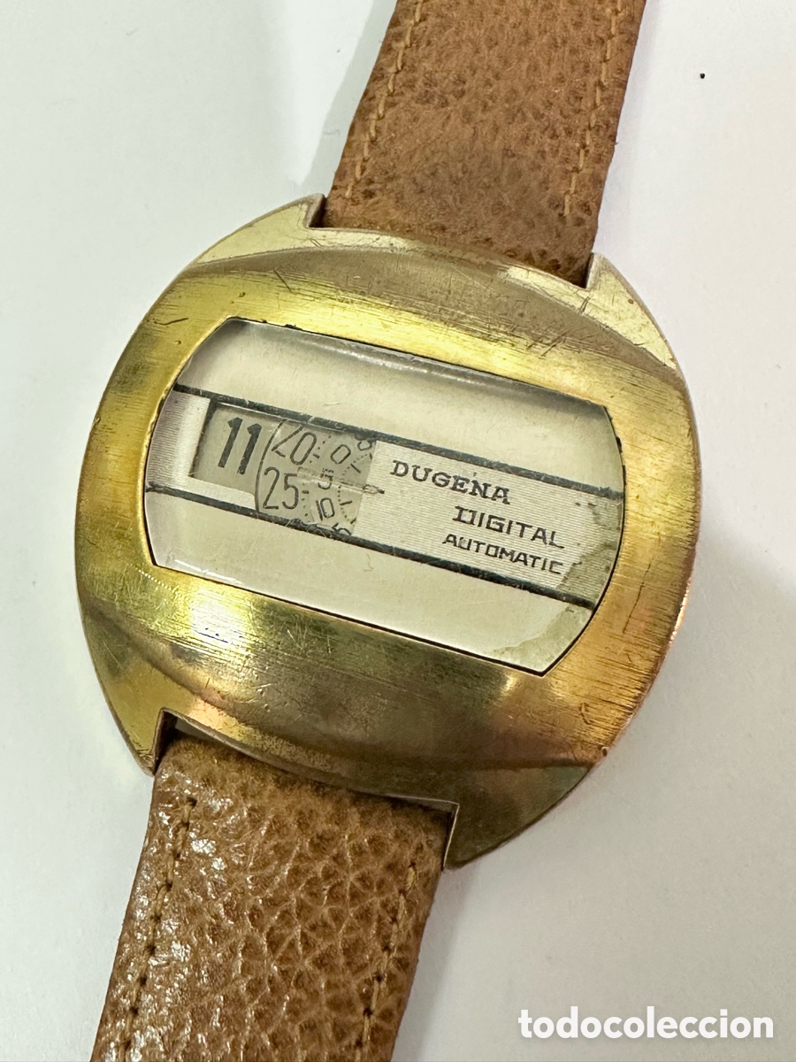 Relojes autom&aacute;ticos: Antiguo Reloj DUGENA DIGITAL Autom&aacute;tico SWISS vintage