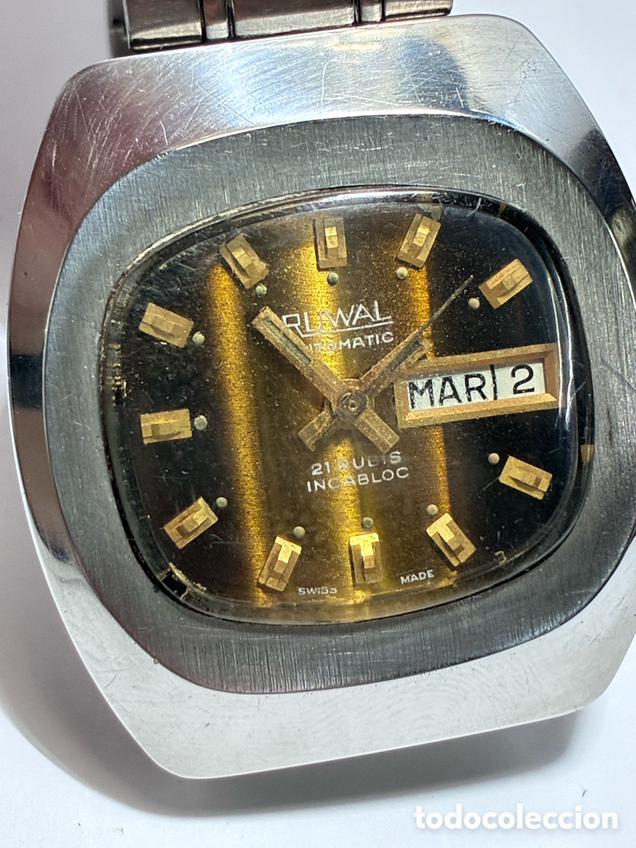 Automatik-Armbanduhren: Reloj Ruwal Automatic 21 rubis a&ntilde;os 50
