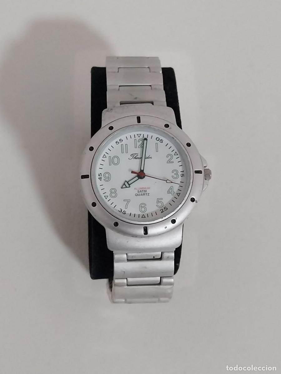 Relojes autom&aacute;ticos: Reloj Thermidor Aluminio Vintage NOS Blanco