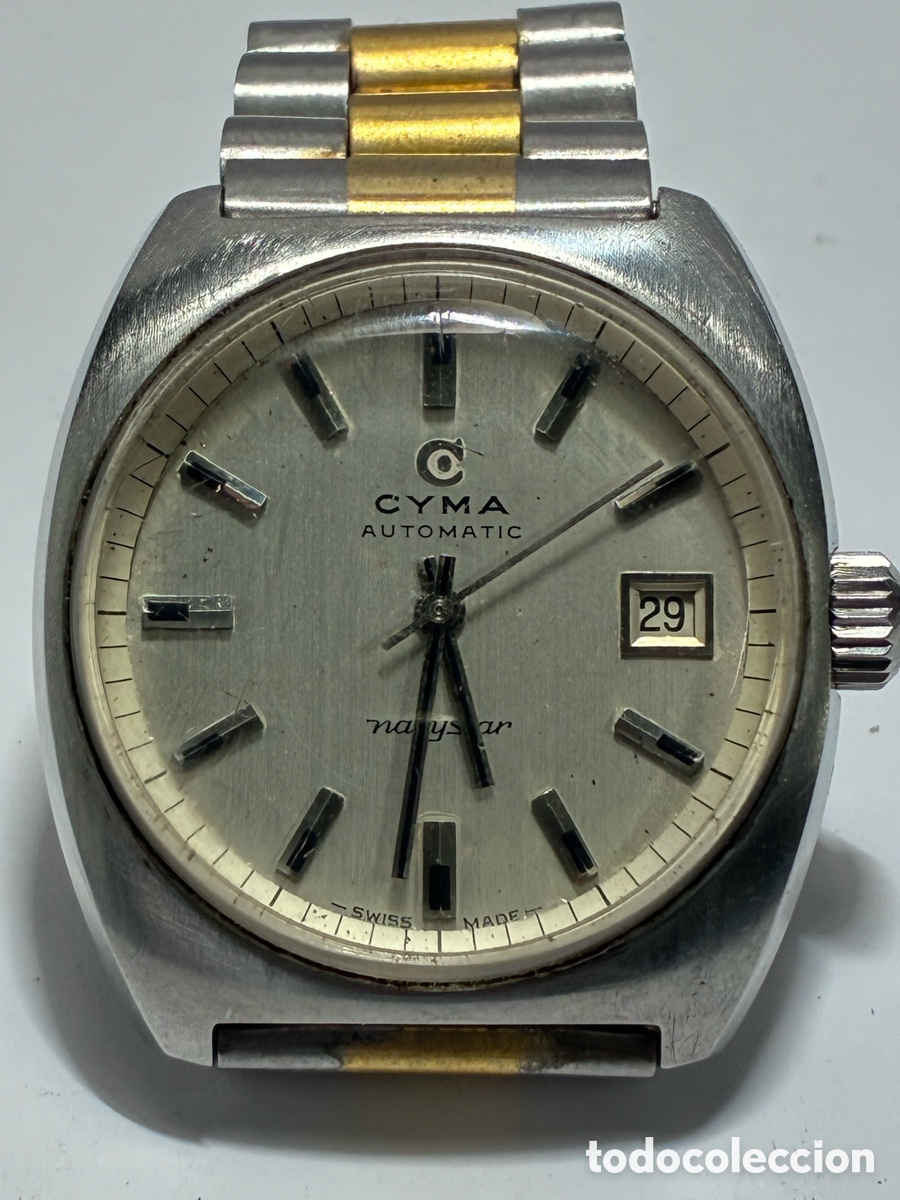 Relojes autom&aacute;ticos: CYMA NAVYSTAR. AUTOM&Aacute;TICO. ACERO INOXIDABLE. CALENDARIO. BRAZALETE. 1960