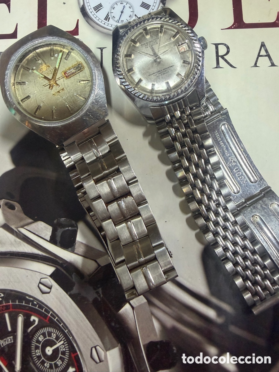 Relojes autom&aacute;ticos: Lote 2 Relojes Vintage Orient y Caswatch
