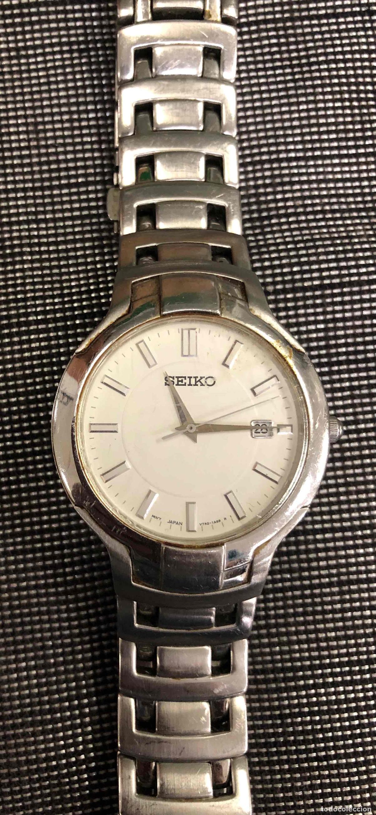 Relojes autom&aacute;ticos: RELOJ AUTOMATICO SEIKO CON CALENDARIO. V732-0M40. FUNCIONA - Foto 2