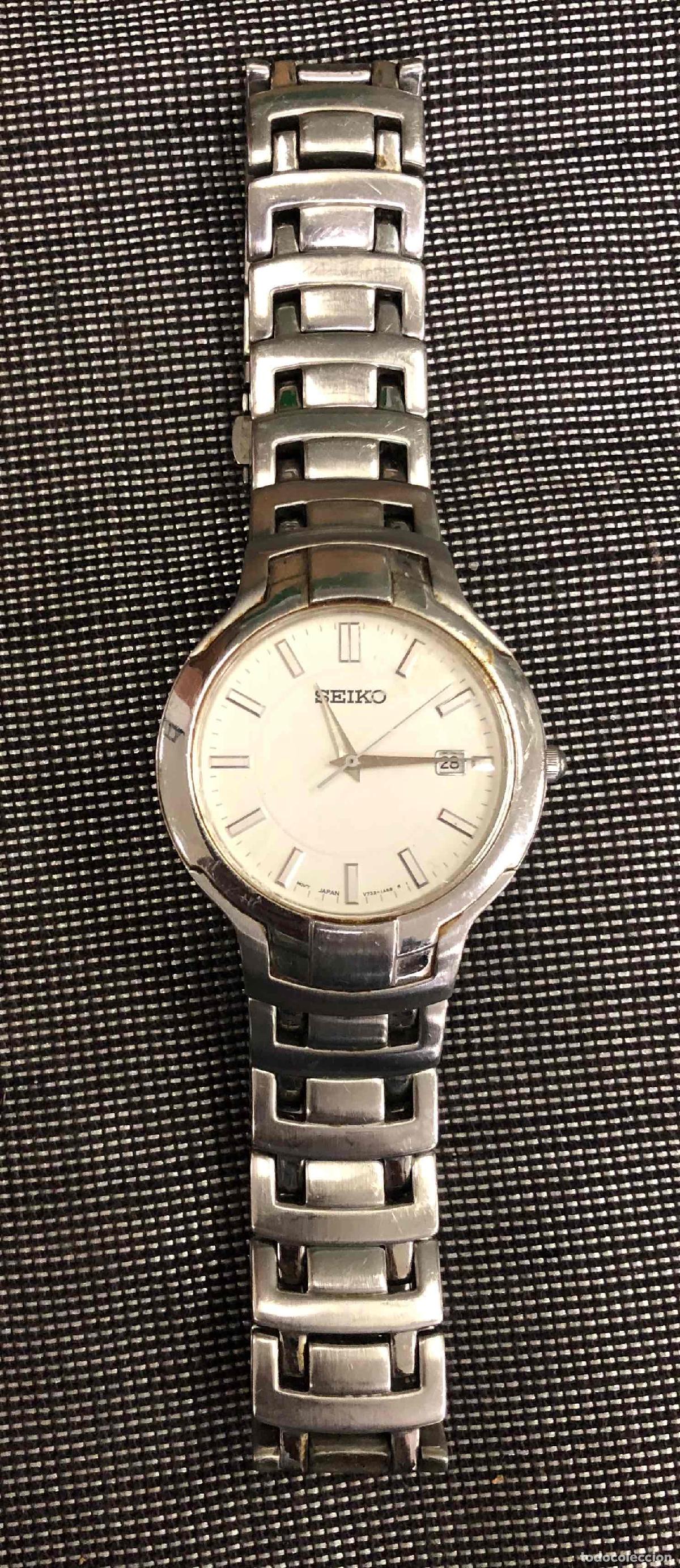 Relojes autom&aacute;ticos: RELOJ AUTOMATICO SEIKO CON CALENDARIO. V732-0M40. FUNCIONA