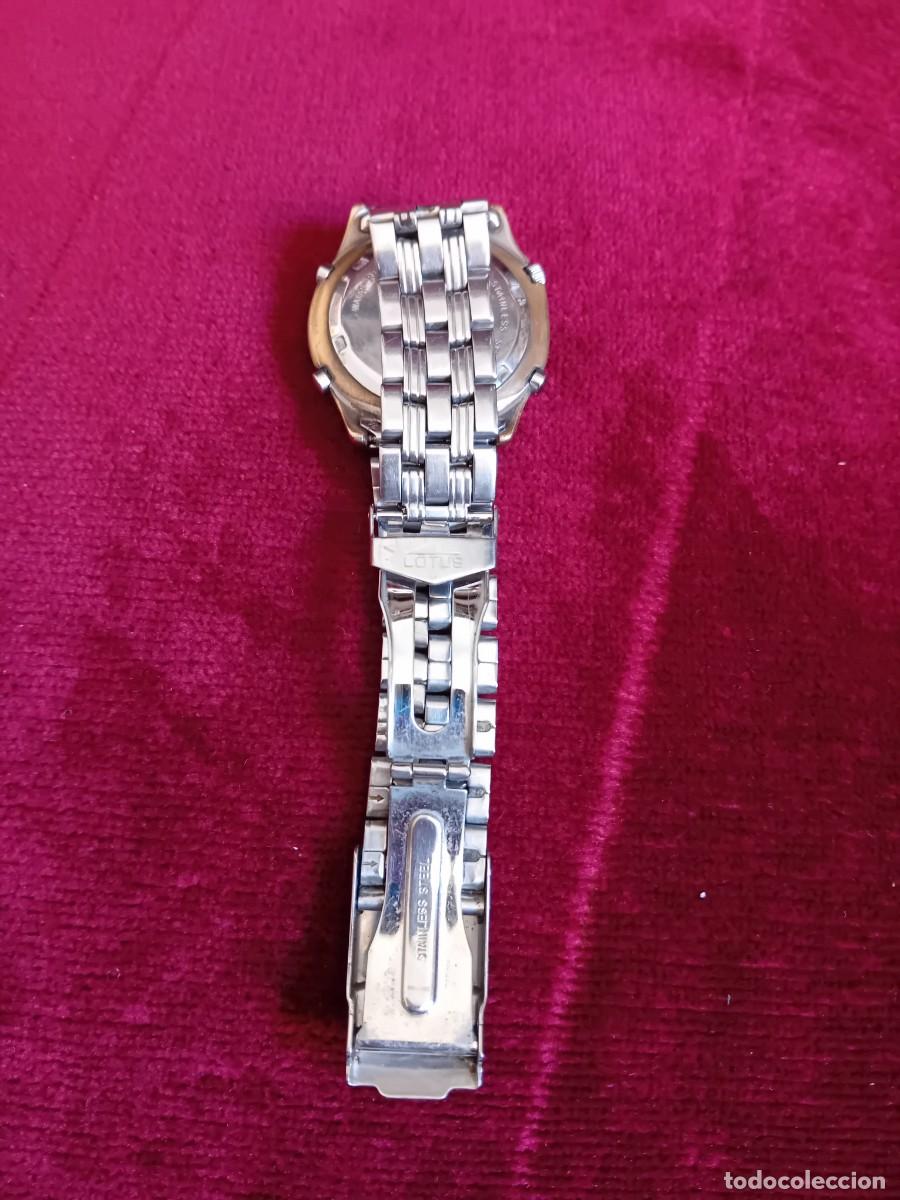 Relojes autom&aacute;ticos: Lotus con esfera azul cron&oacute;grafo, funcionando - Foto 5