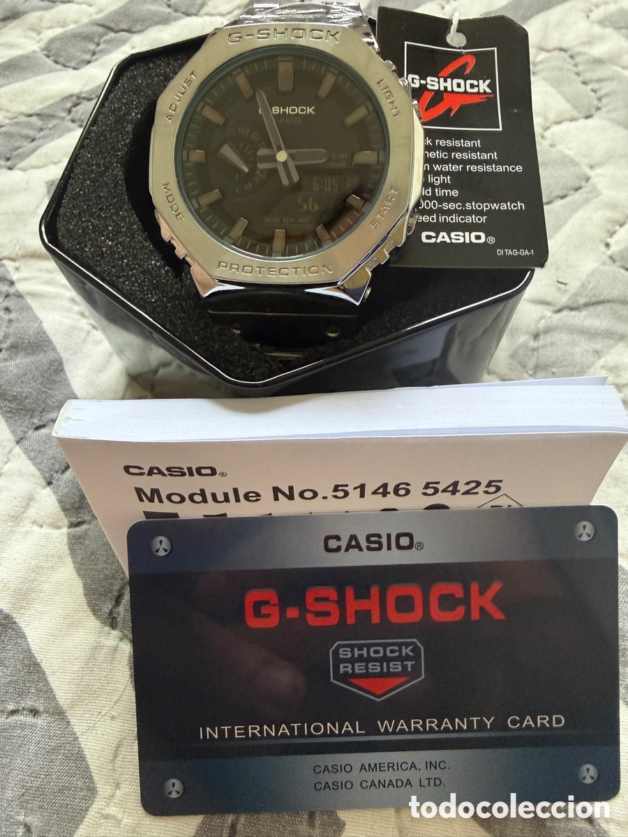 Relojes autom&aacute;ticos: G-shock plateado y negro - Foto 2