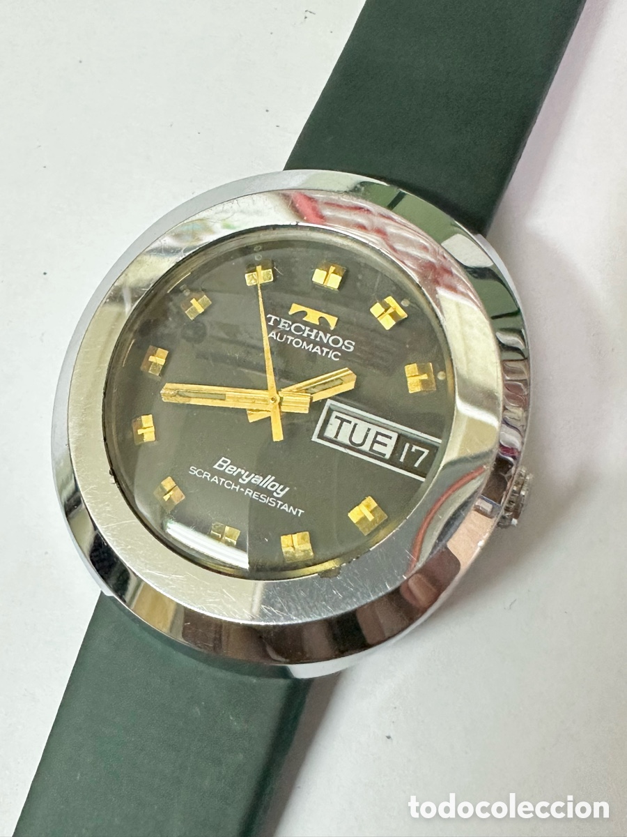 Relojes autom&aacute;ticos: Reloj TECHNOS BERYALLOY AUTOM&Aacute;TIC SCRATCH-RESISTANT CALENDAR SWISS VINTAGE