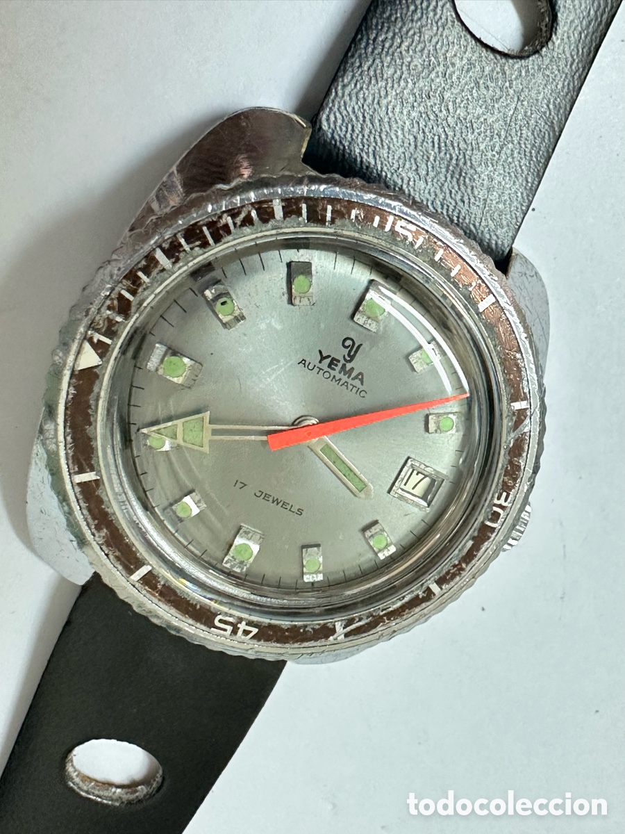 Relojes autom&aacute;ticos: Reloj YEMA AUTOM&Aacute;TIC CALENDAR DIVER&rsquo;S SWISS VINTAGE