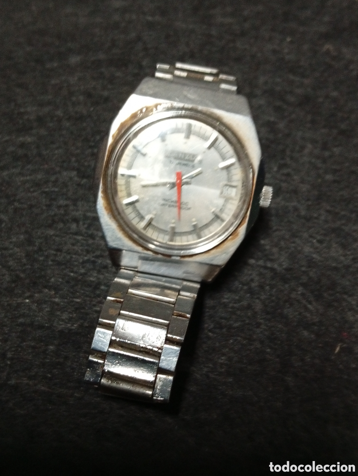 Relojes autom&aacute;ticos: Reloj autom&aacute;tico a&ntilde;os 60 marca Lanzia 17 jewels ,falta poner apunto y revisi&oacute;n ,bonito y rara pieza