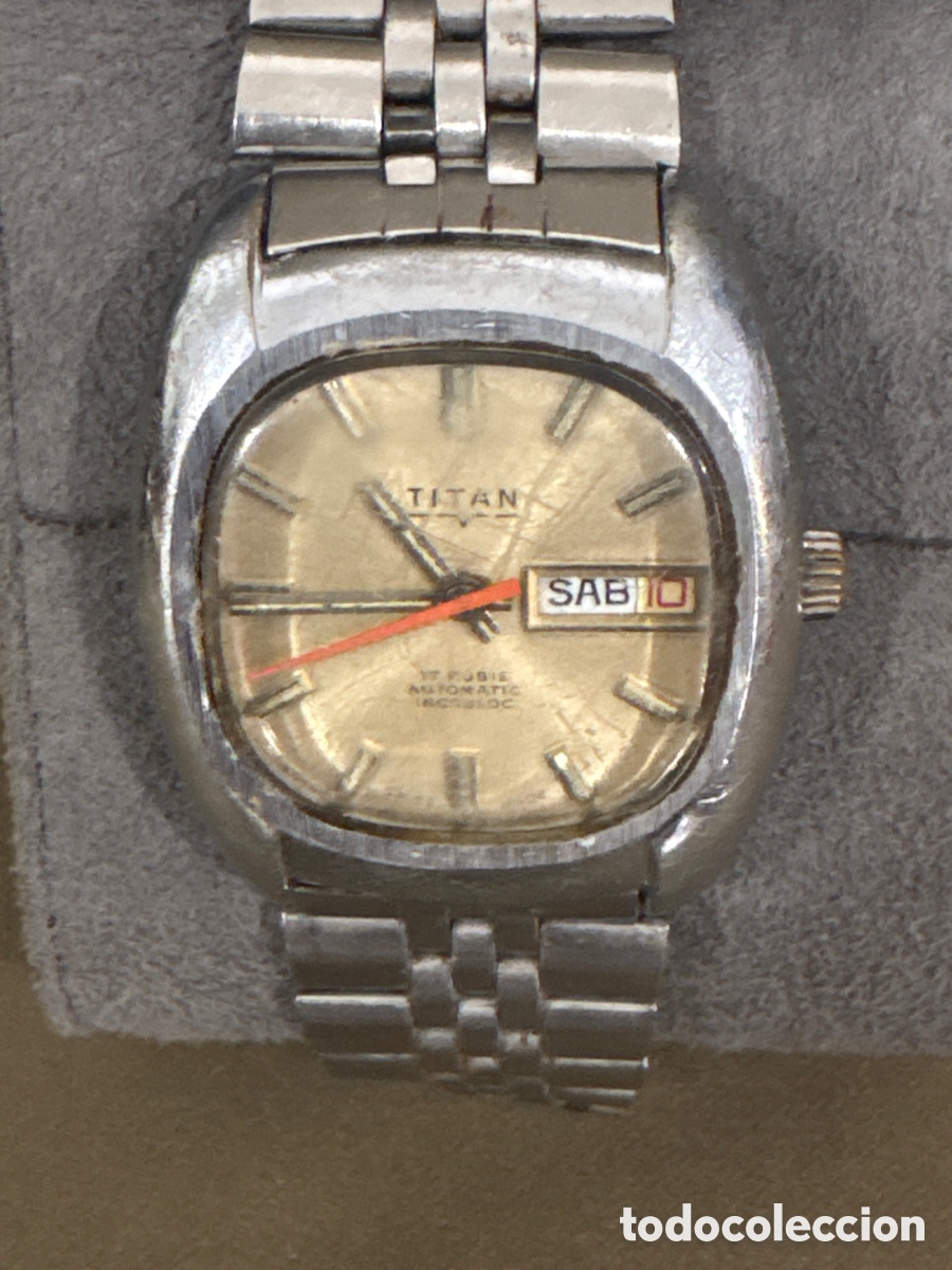 Relojes autom&aacute;ticos: Antiguo reloj TIT&Aacute;N AUTOM&Aacute;TICO,doble calendario,36MM sin contar Corona*FUNCIONA*