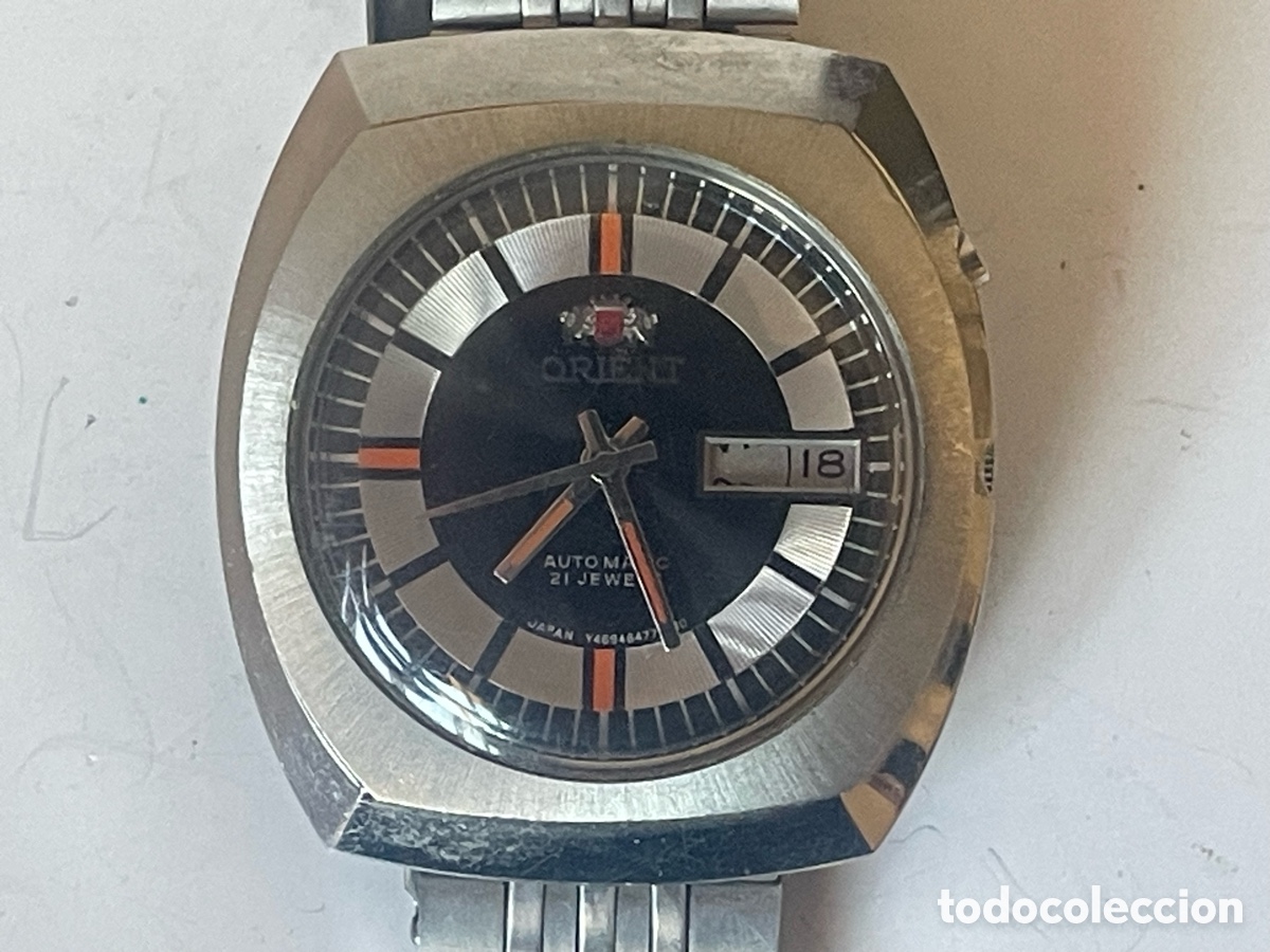 Relojes autom&aacute;ticos: Reloj Orient Autom&aacute;tico 21 Rub&iacute;es Vintage Esfera Naranja 40mm