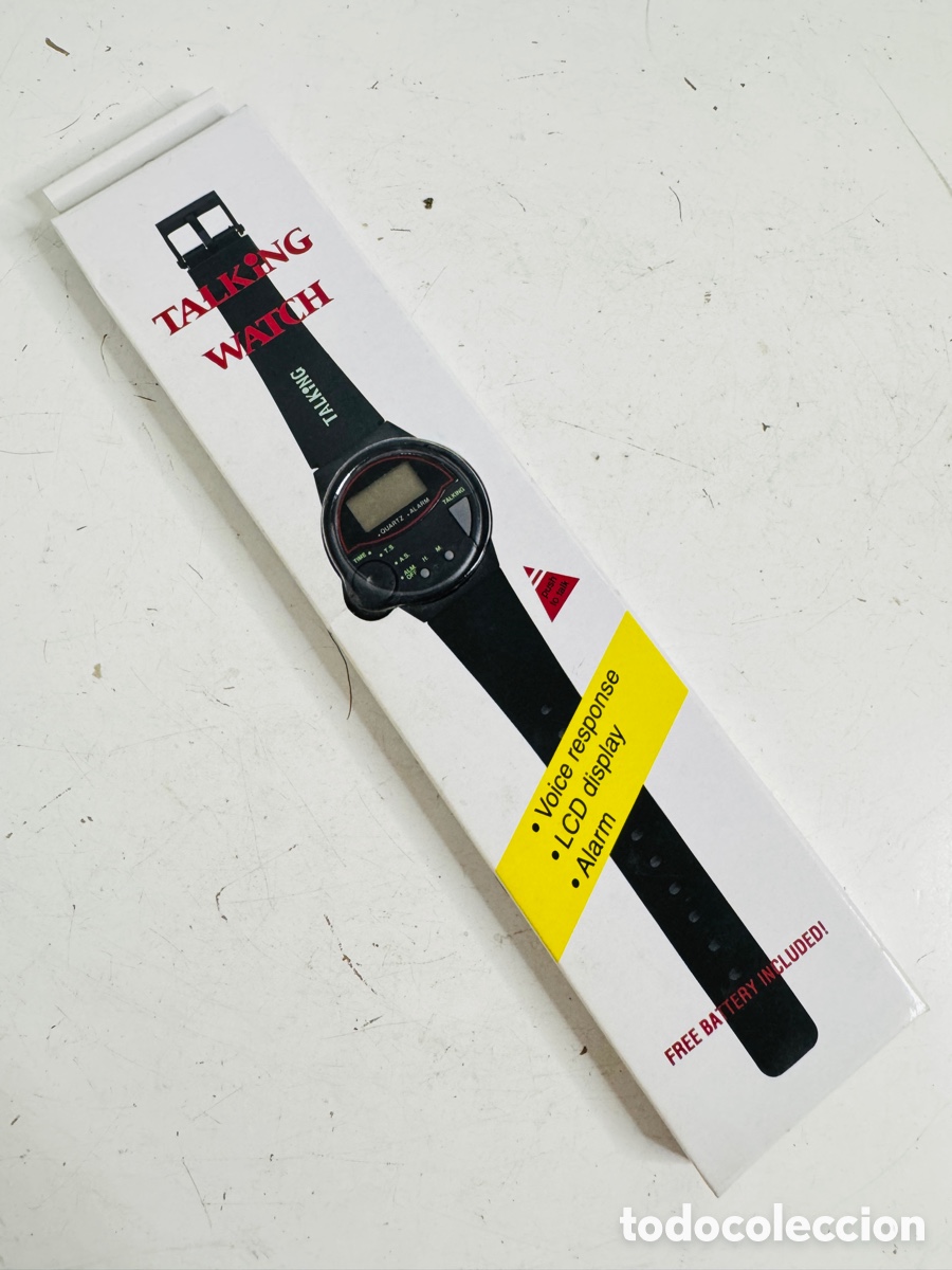 Relojes autom&aacute;ticos: Rare Vintage Talking Watch New in Box French 1980s