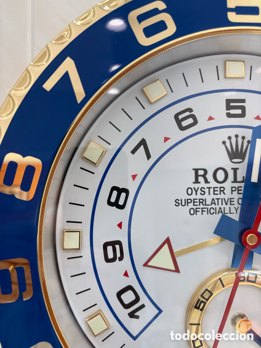 Relojes autom&aacute;ticos: Reloj de pared Rolex Yacht M&aacute;ster II - Foto 3