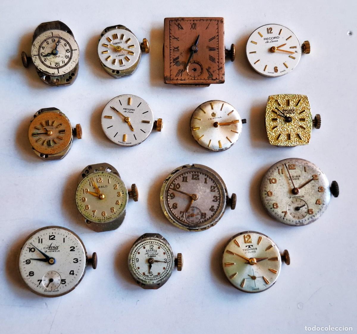 Rel&oacute;gios autom&aacute;ticos: LOTE DE MAQUINAS DE RELOJ MECANICOS (SWISS MADE)