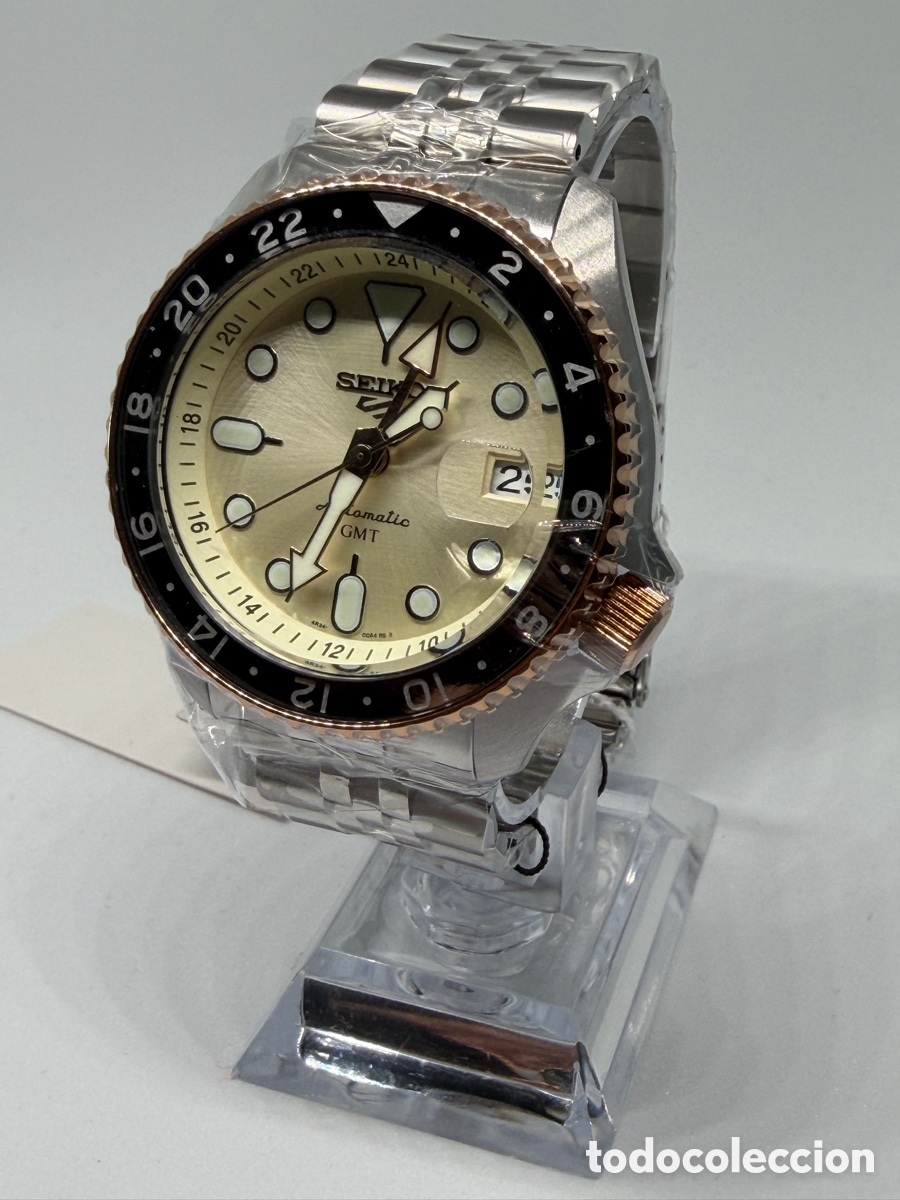 Relojes autom&aacute;ticos: Seiko 5 Sports GMT SSK046K1 Automatic - esfera champ&aacute;n
