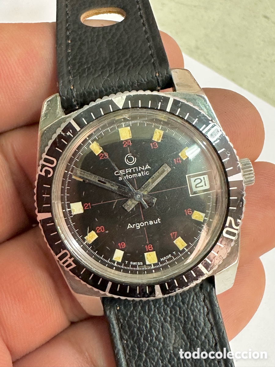 Orologi automatici: Antiguo Reloj CERTINA Argonaut Automatic Calendar Diver&rsquo;s Swiss Vintage