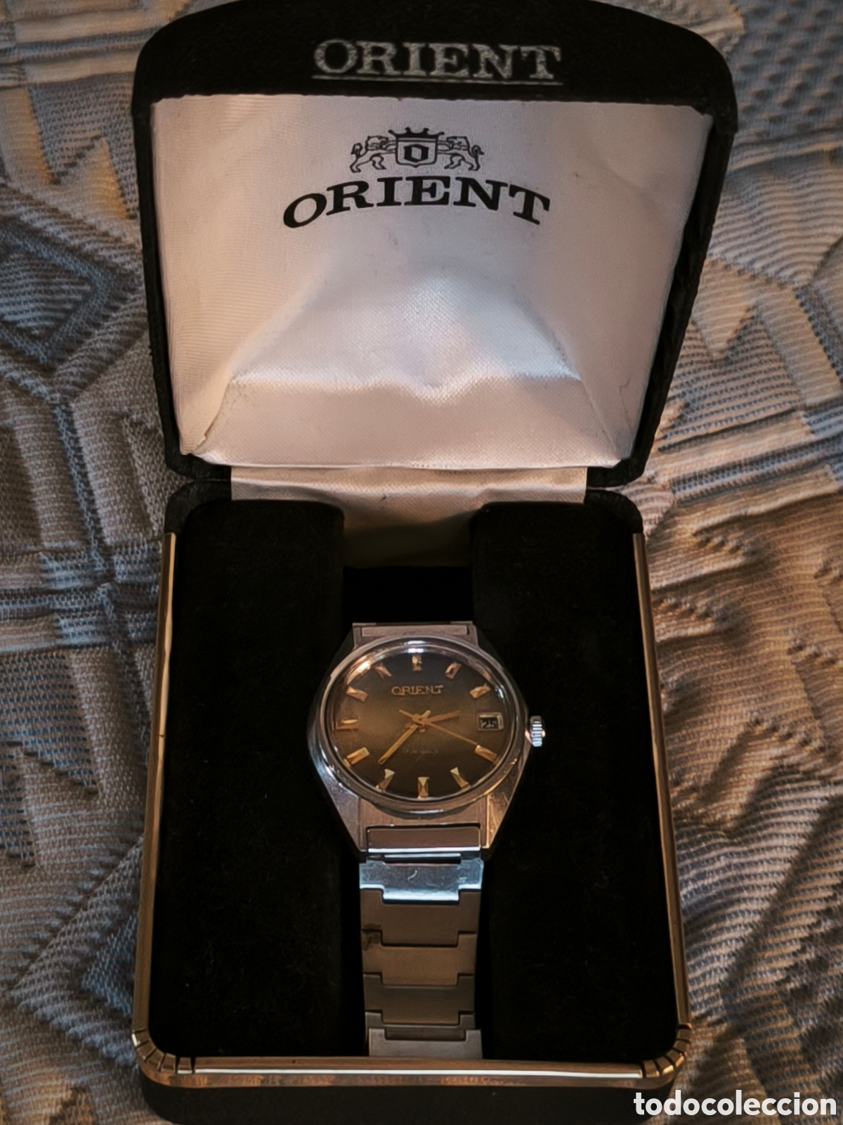 Relojes autom&aacute;ticos: Reloj Orient vintage autom&aacute;tico con estuche - Foto 3