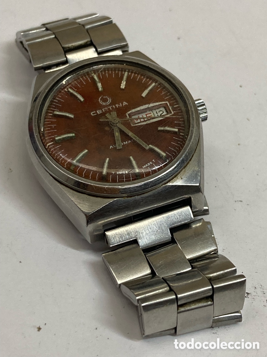 Relojes autom&aacute;ticos: Reloj Certina autom&aacute;tico ESFERA MARRON DOBLE DIAL /CR42-28 - Foto 1