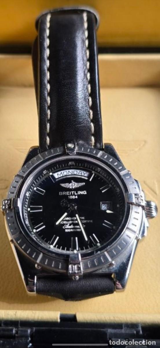 Automatik-Armbanduhren: Reloj de Lujo Breitling Headwind Autom&aacute;tico Ref. A45355 - Esfera Negra - Con Caja y Certificado Ofic